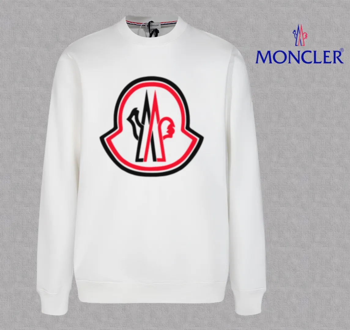 【 In Stock】 〖 𝐌𝐎𝐍𝐂𝐋𝐄𝐑~ 〗 440g ， 😎 ， ， Factory 2025 T ， ， Premium LOGO， Same Style ：Black White Size：S M L XL 2XL